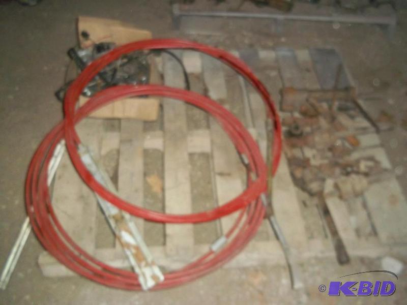 Pallet with 2 Morse steering cables and trail...