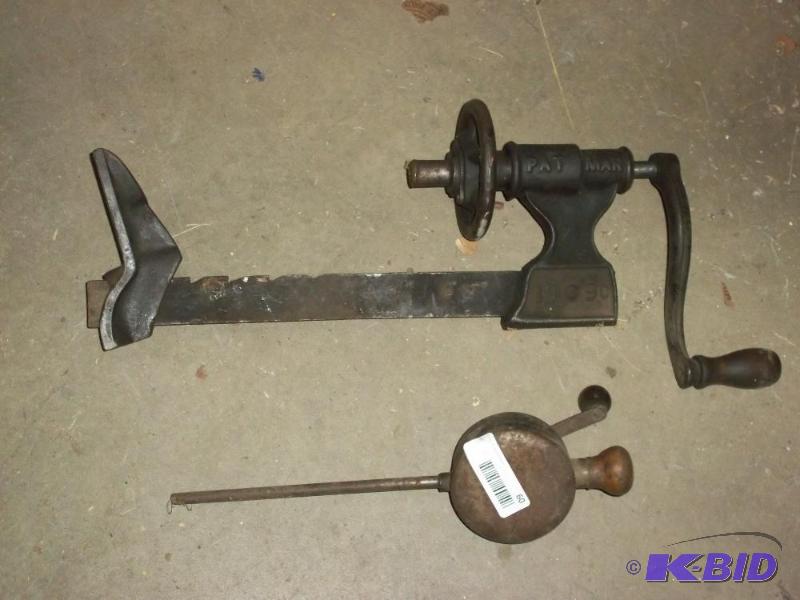 Antique Reciprocating drill and drill press...