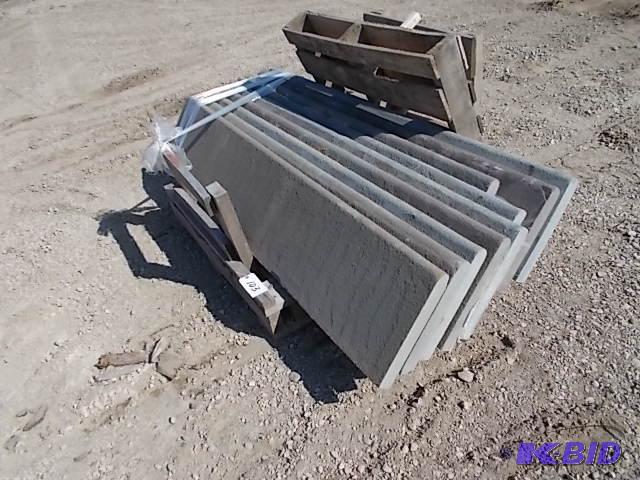 Approx. (9) Natural Stone Bullnose Coping, Ne...