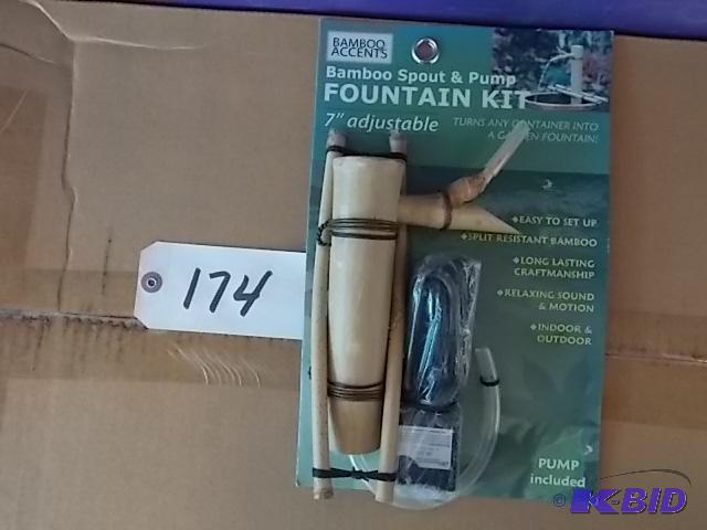 Bamboo Accents Bamboo Spout &amp Pump Founta...