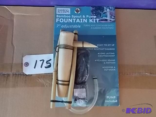 Bamboo Accents Bamboo Spout &amp Pump Founta...