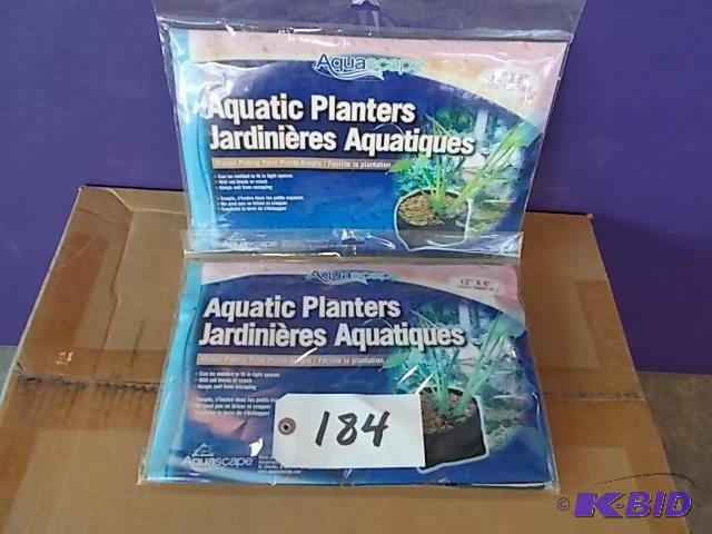 (2) 2 pks Aquascape Aquatic Planters, 12&quot...