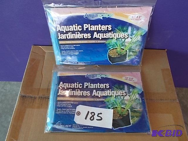 (2) 2 pks Aquascape Aquatic Planters, 12&quot...