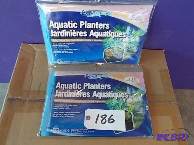 (2) 2 pks Aquascape Aquatic Planters, 12&quot...