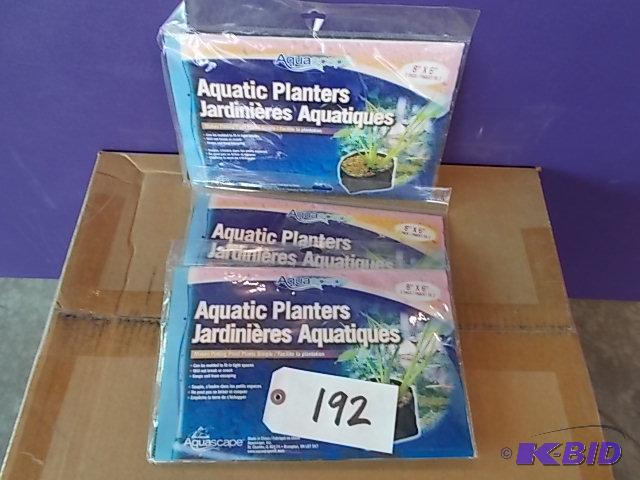 (3) 2 pks Aquascape Aquatic Planters, 8&quot...