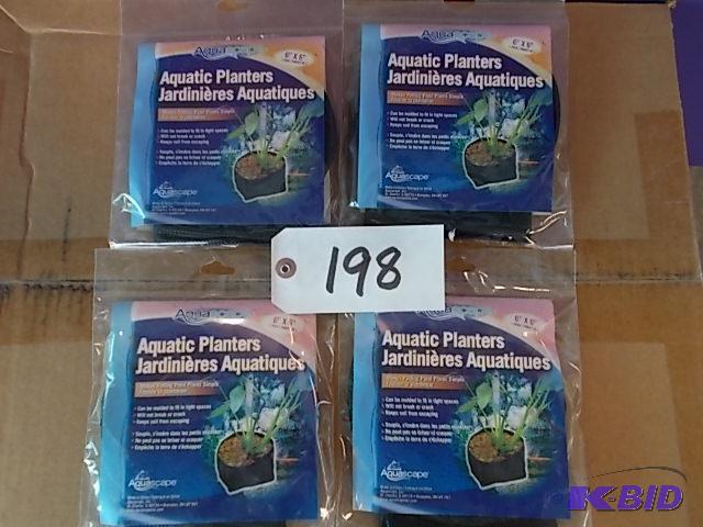 (4) 2 pks Aquascape Aquatic Planters, 6&quot...