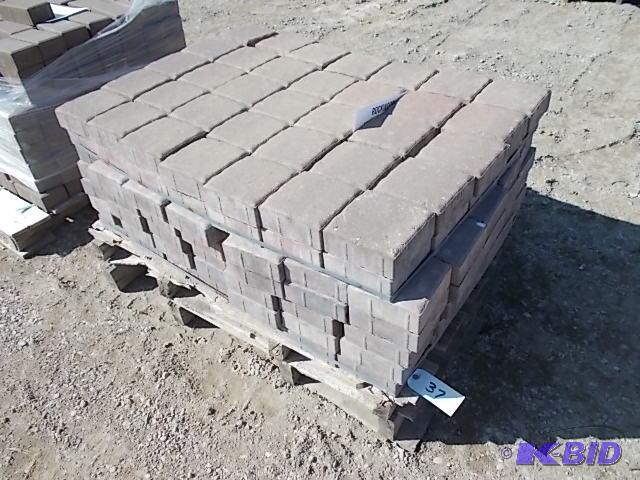 Approx. (245) Borgert Cobble 6 x 6 Pavers, Br...