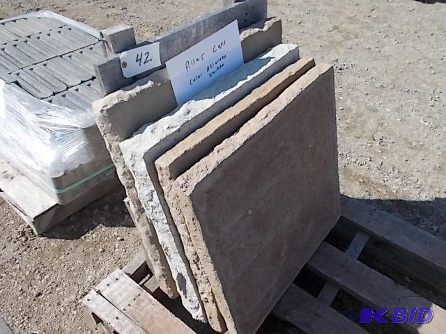 (4) Rockwood Pillar Caps, (2) 25 x 25 Western...
