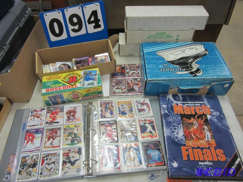 lot 00094 image: Baseball Football and Hockey Cards