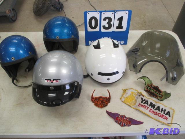 lot 31 image: Vintage helmets