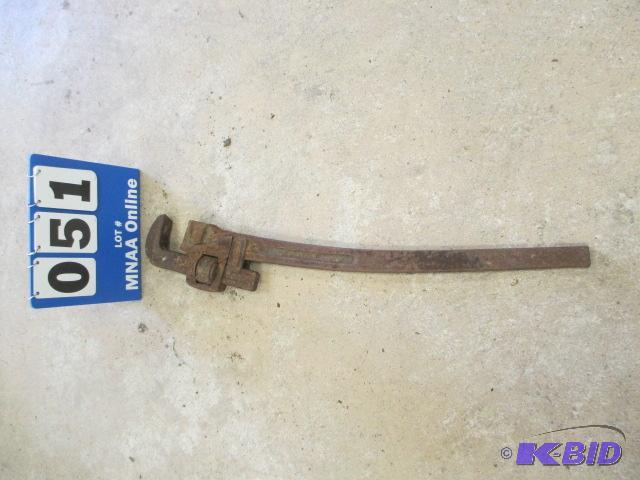 lot 51 image: Vintage pipe wrench