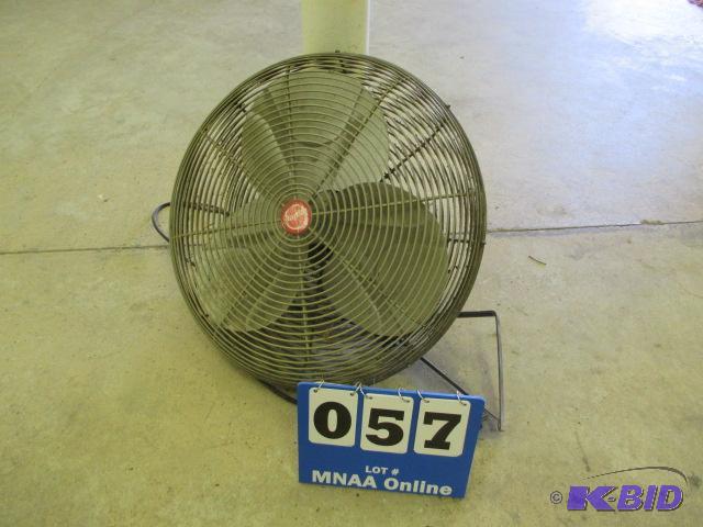 lot 57 image: Vintage industrial wall fan