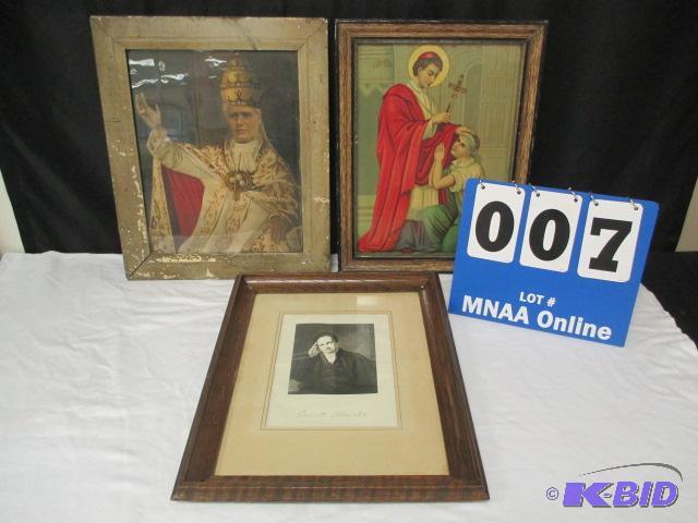 lot 7 image: Vintage Framed Art
