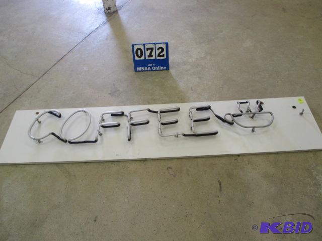 lot 72 image: Neon Coffee Sign