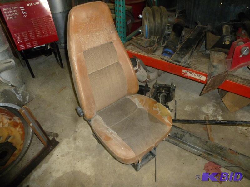 Truck seat Brown leather truck seat...