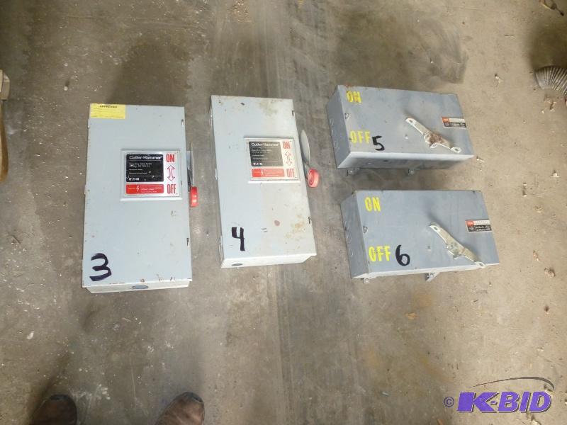 Cutler Hammer Electrical boxes Item# 3,4,5,6...