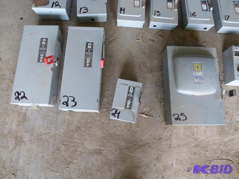 Square D &amp GE Electrical boxes Item# 22,...