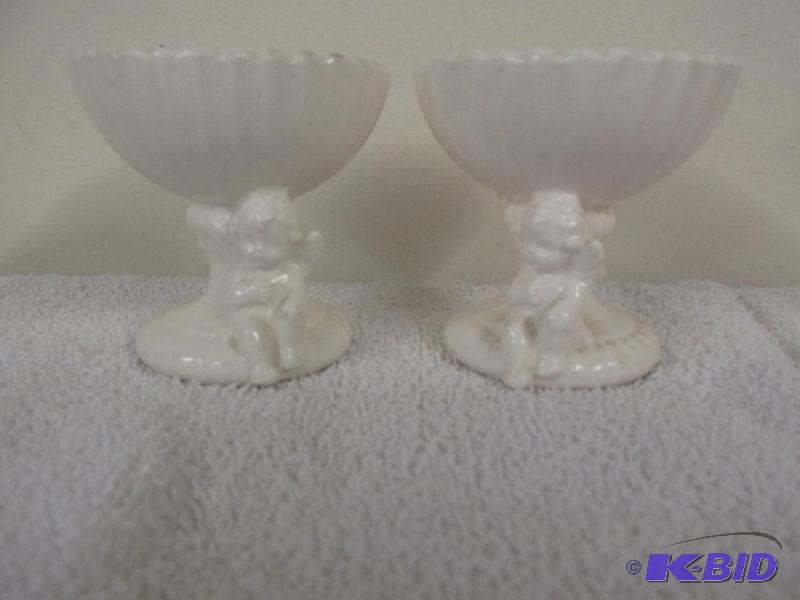 lot 13 image: Lefton Candle Holders.