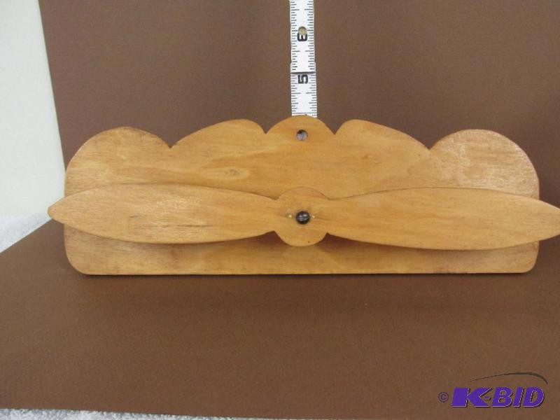 lot 27 image: Small Wooden Tie Rack -- a Great Piece of Folk Art