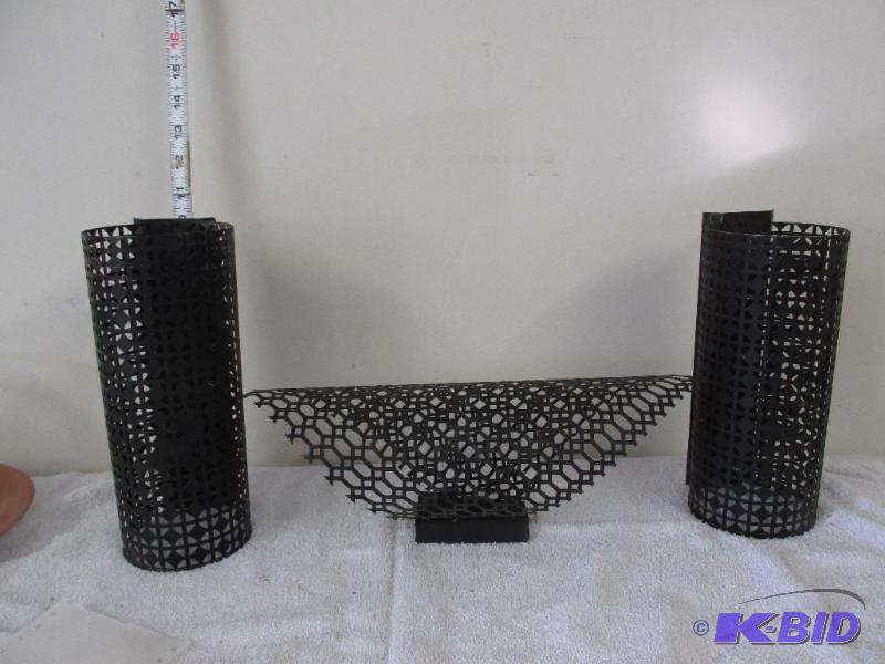 lot 57 image: Three Wall Light Shields.