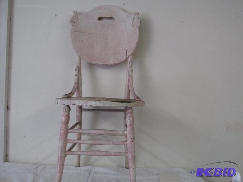 lot 79 image: Vintage Chair, Press back,  One Great Piece