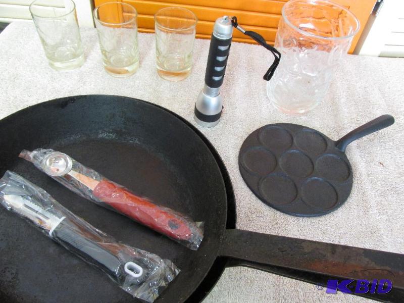 lot 106 image: Two Fry Pans and extras