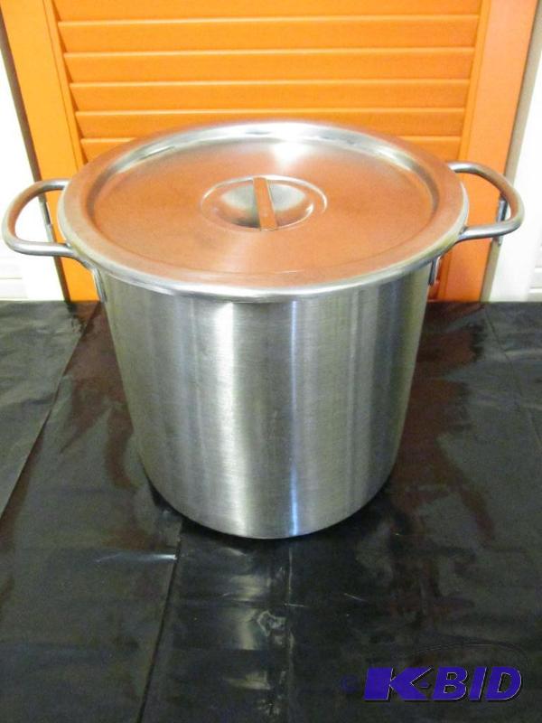 lot 38 image: Stainless Steel Pot - Looks new or very lightly used