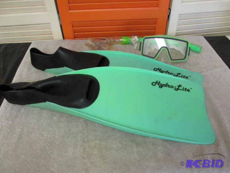 lot 97 image: Mask, Fins and Snorkle