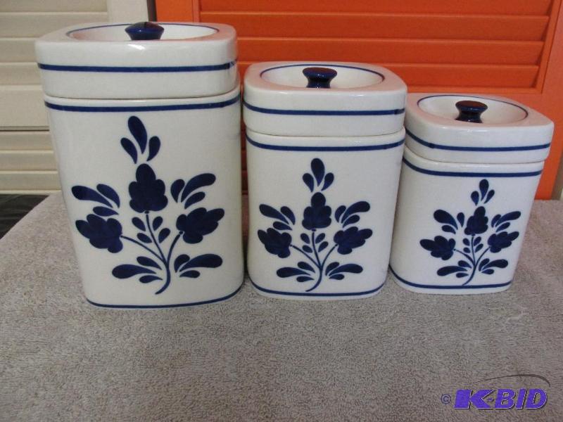 lot 98 image: Ceramic Canister Set