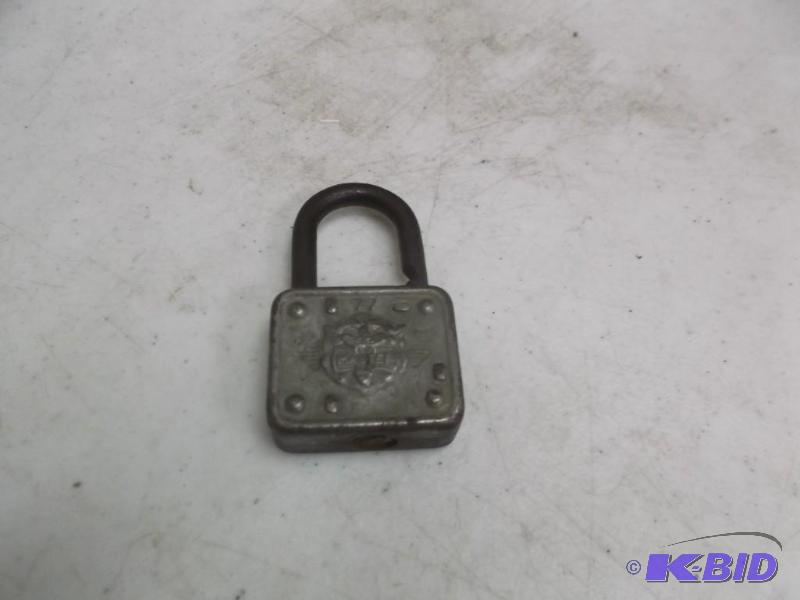 lot 66 image: Vintage Master Lock, Some Wear, No Key...