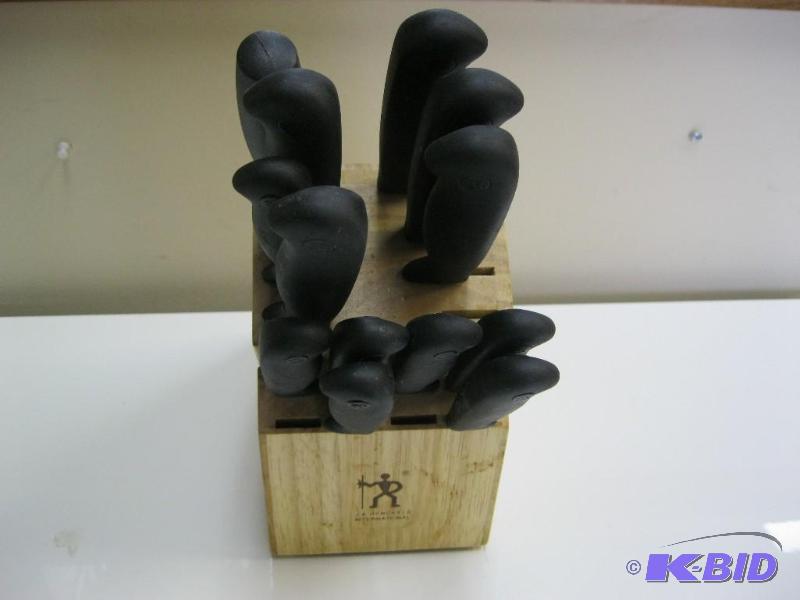 lot 82 image: JA Henckels, Knife Lot With Rack, May Show We...