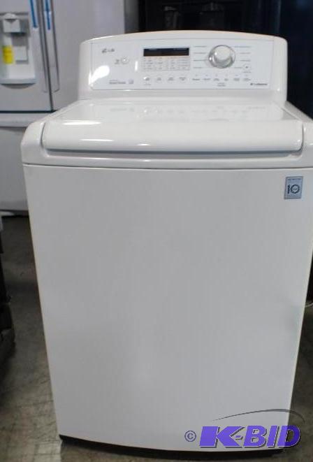 lot 12 image: New LG Washer Model # (WT4870CW) MSRP $ 770 ...