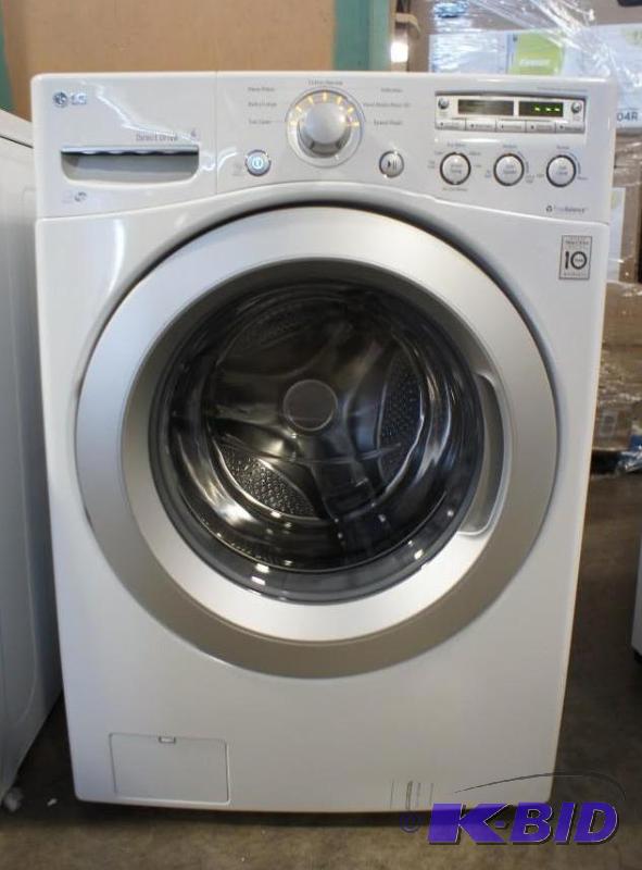lot 8 image: New LG Washer Model # (WM3050CW) 6 Motion Dir...
