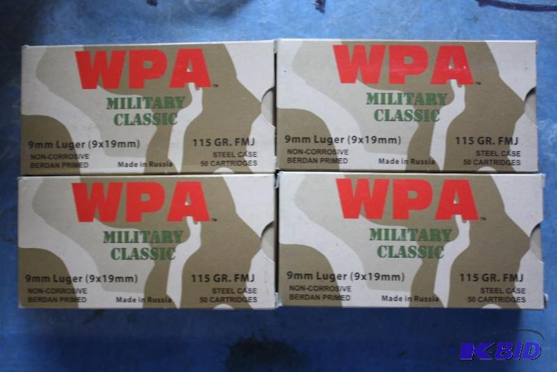 lot 111 image: Box lot of (4) WPA Military Classic 9mm Luger...