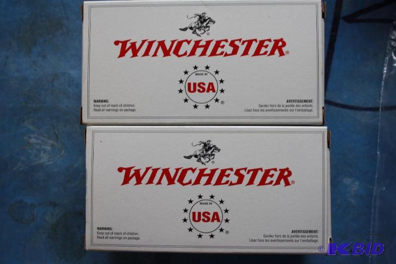lot 112 image: Box lot of (2) Winchester 40 S. & W. FMJ ...
