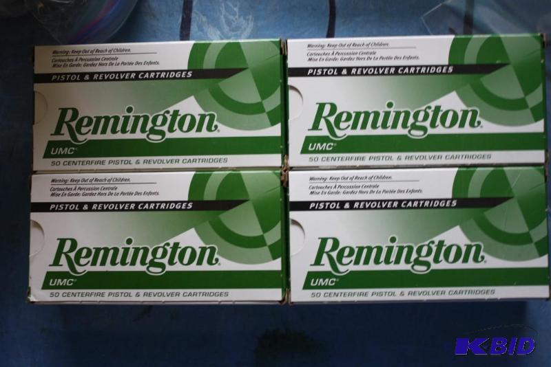 lot 117 image: Box lot of (4) Remington 45 Auto UMC ammo ap...