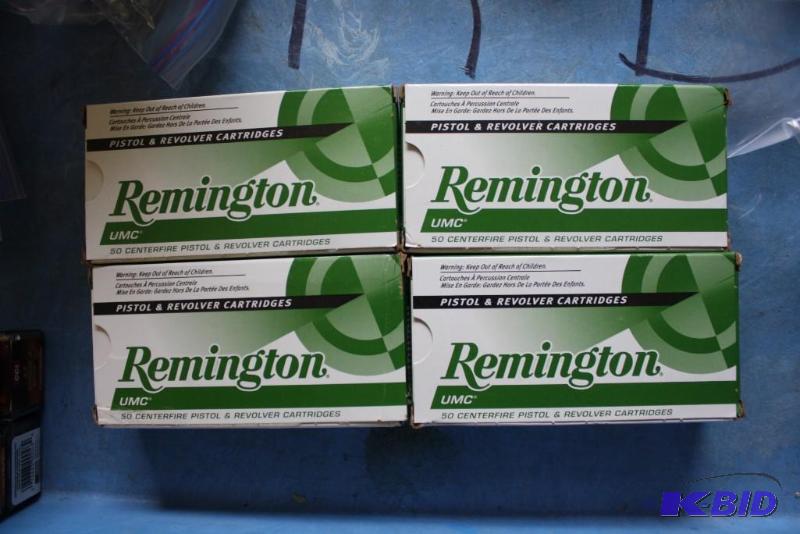 lot 118 image: Box lot of (4) Remington 45 Auto UMC ammo ap...