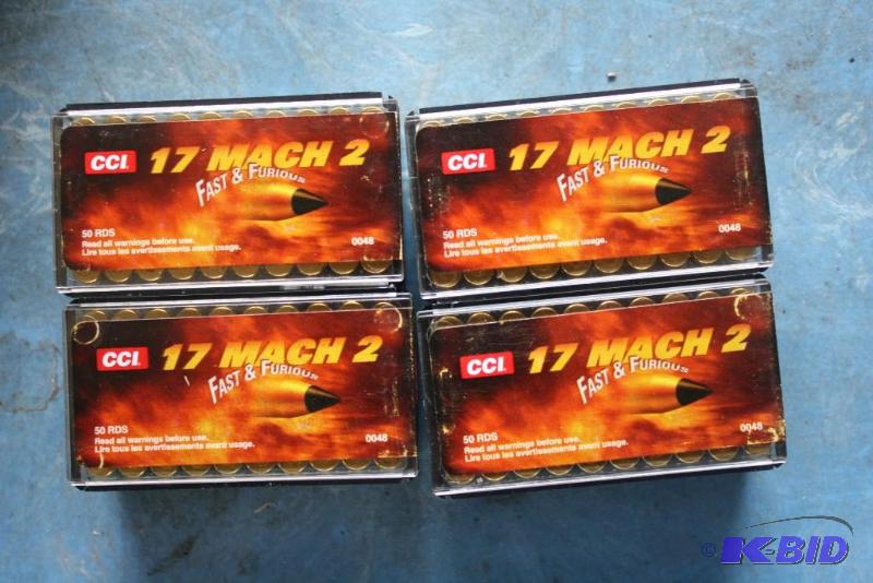 lot 128 image: Box lot of (4) CCI 17 Mach 2 Fast & Furio...