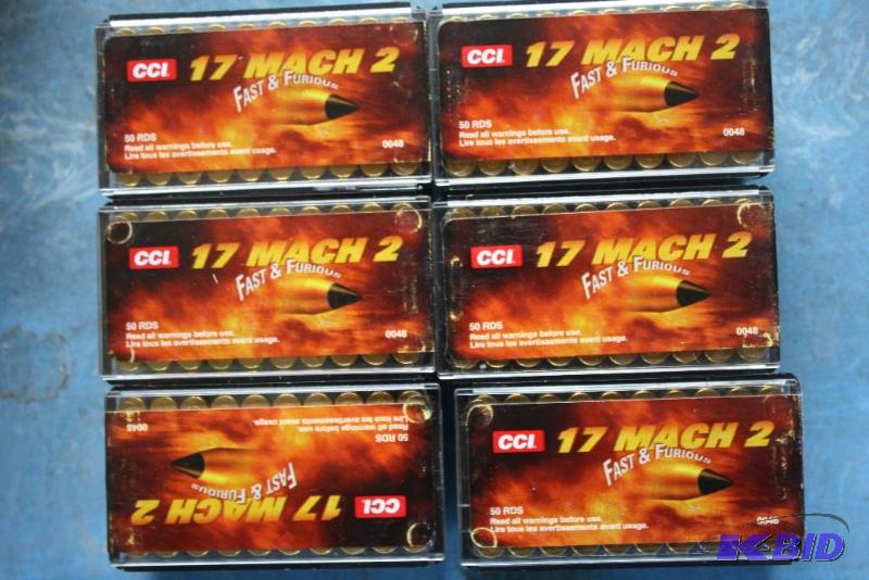 lot 131 image: Box lot of (6) CCI 17 Mach 2 Fast & Furio...