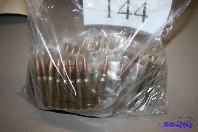 lot 144 image: Bag Lot Including Miscellaneous 7.62 rounds...