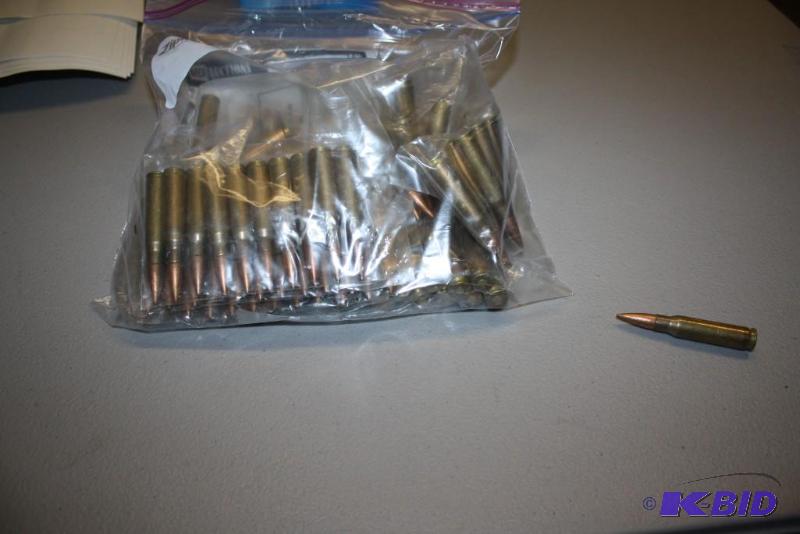 lot 145 image: Bag lot of (1) Miscellaneous 7.62 ammo app. ...