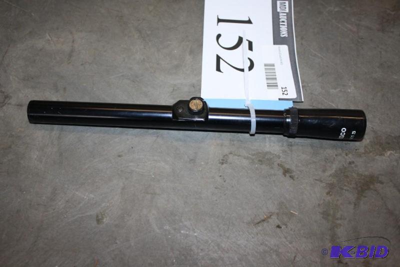 lot 152 image: Lot of (1) Tasco 4 x 15 scope black finish....
