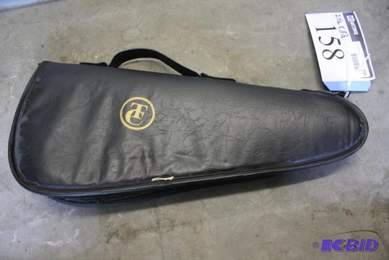 lot 158 image: Lot of (1) soft side gun case. 20 12&quotL ...