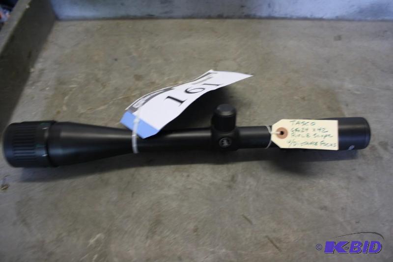 lot 161 image: Lot of (1) Tasco 24 x 42 Riflescope wdistanc...