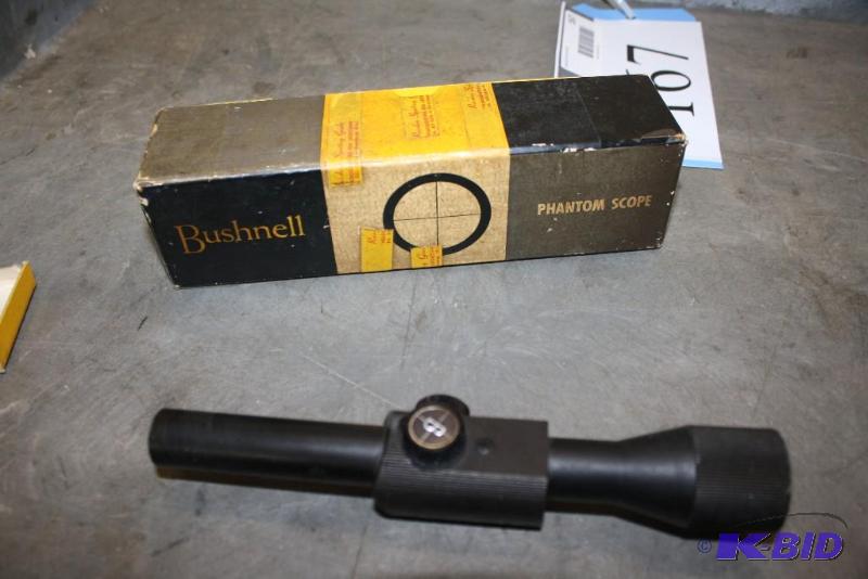 lot 167 image: Lot of (1) Bushnell Phantom scope. Black fini...