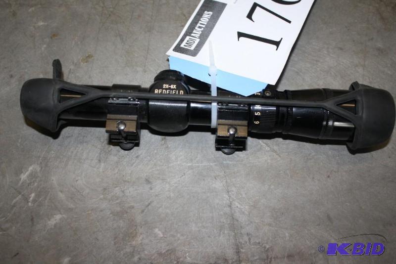 lot 176 image: Lot of (1) Redfield 2x - 6x Riflescope. Black...