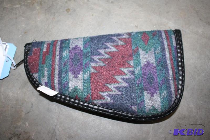 lot 177 image: Lot of (1) soft side gun case. Colored design...