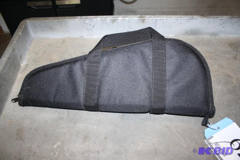 lot 179 image: Lot of (1) soft side gun case. Black. 18"...