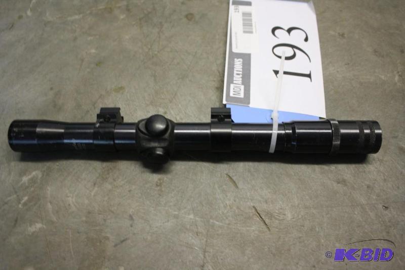 lot 193 image: Lot of (1) Western Field 3-7x20 scope. Black....