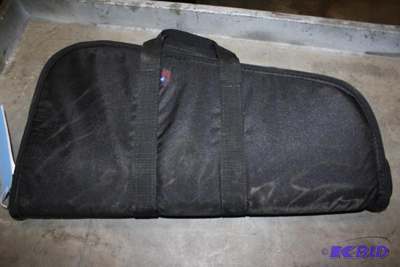 lot 208 image: Lot of (1) Ace Case soft side gun case. Black...